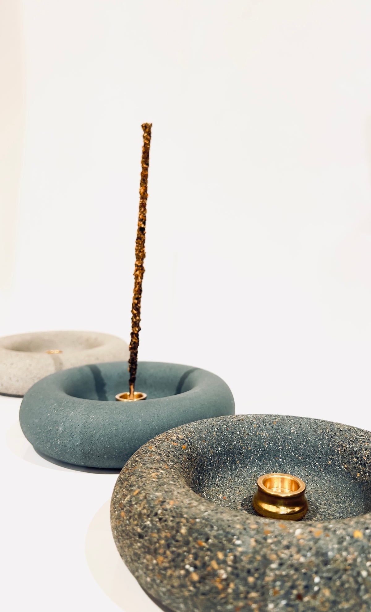 Concrete Incense Holder Disc