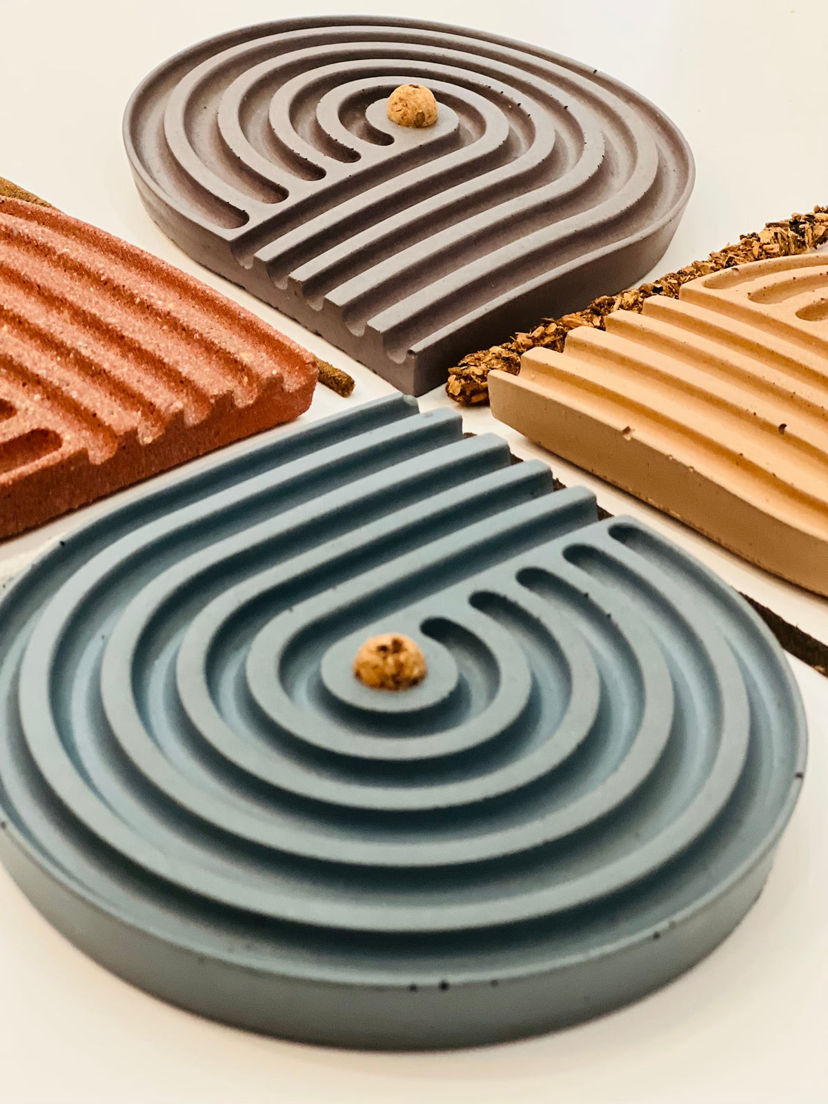 Concrete Spiral Incense Holder