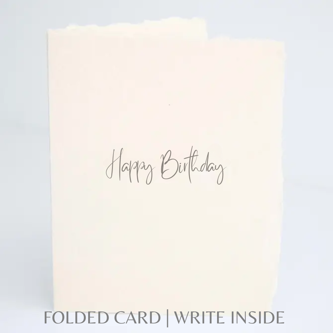Happy Birthday | Greeting Card: Flat A2 Greeting Card. Blank on Back.