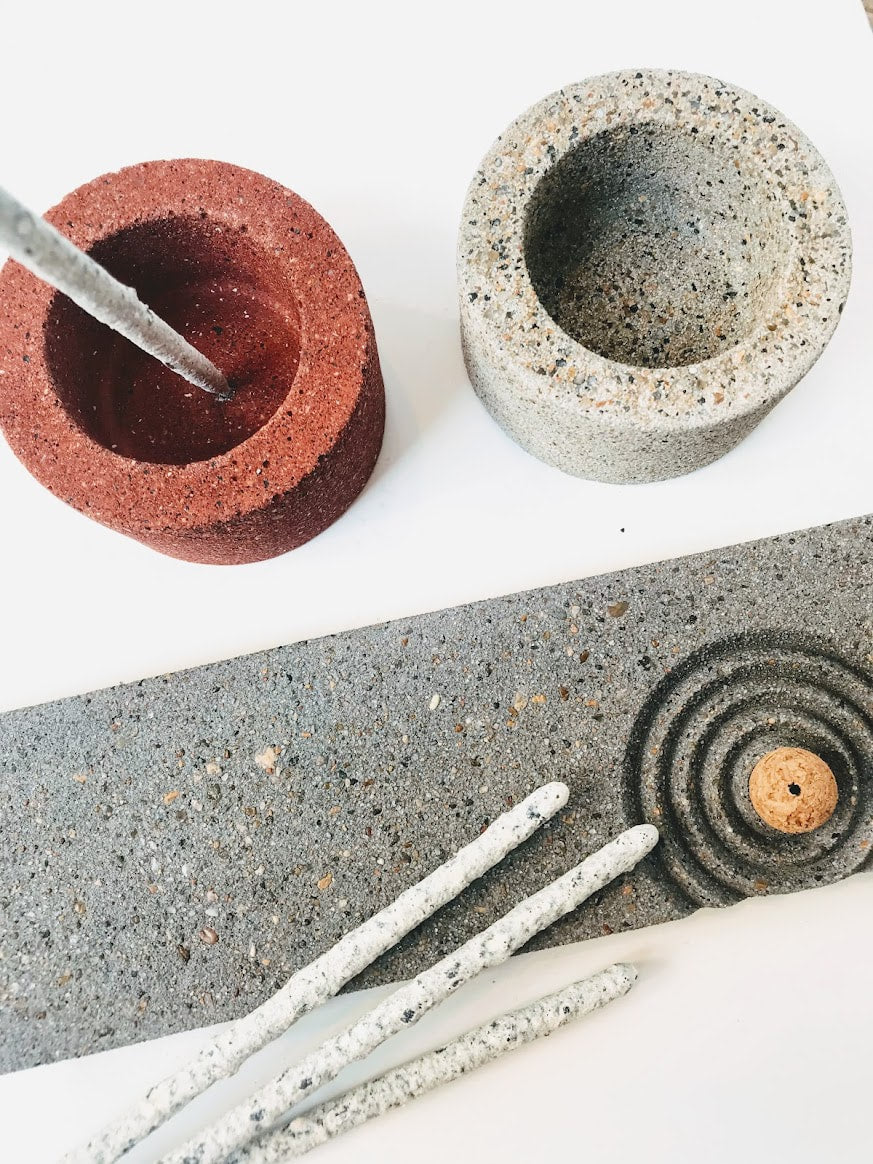 Concrete Long Incense Burner