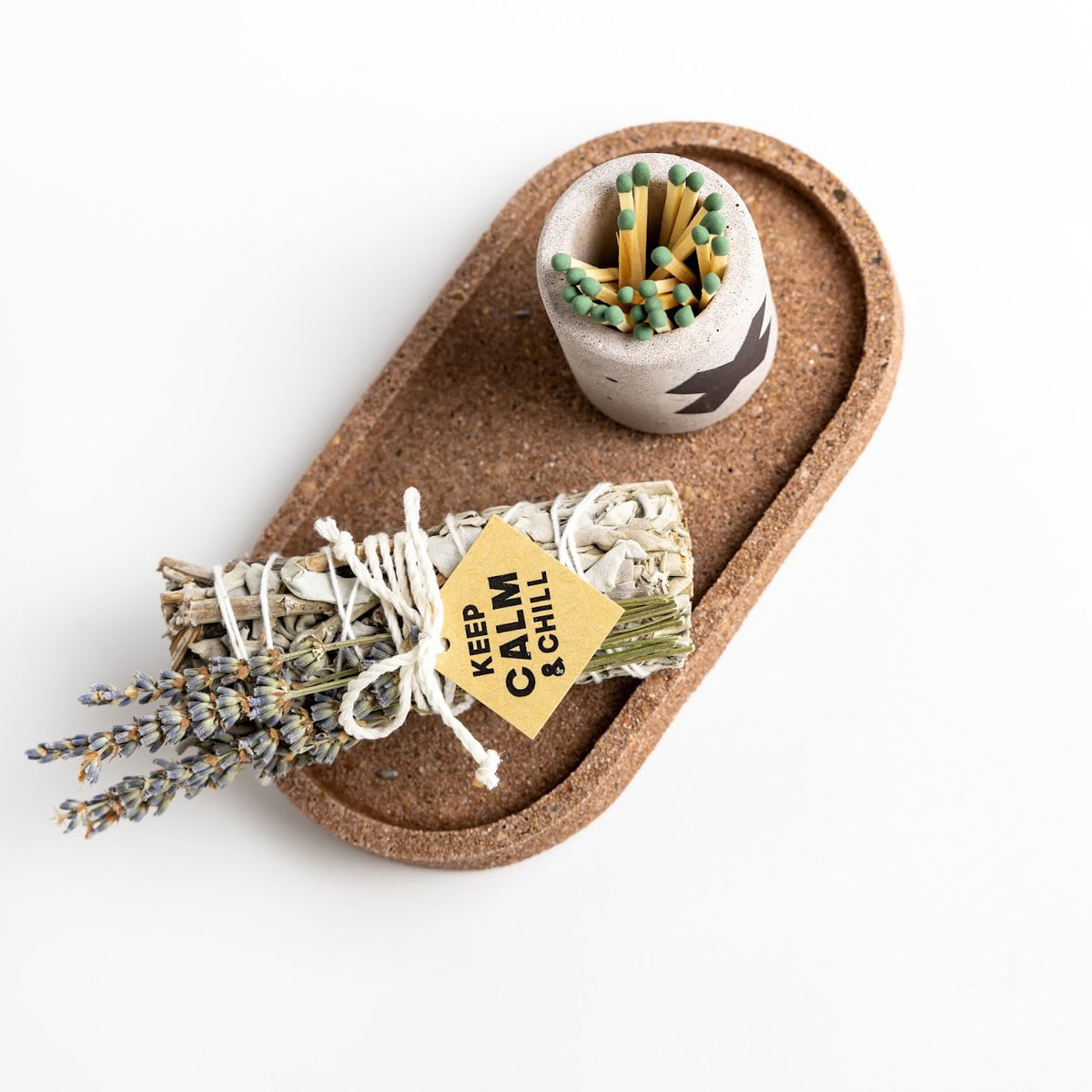 Concrete Oval Tray