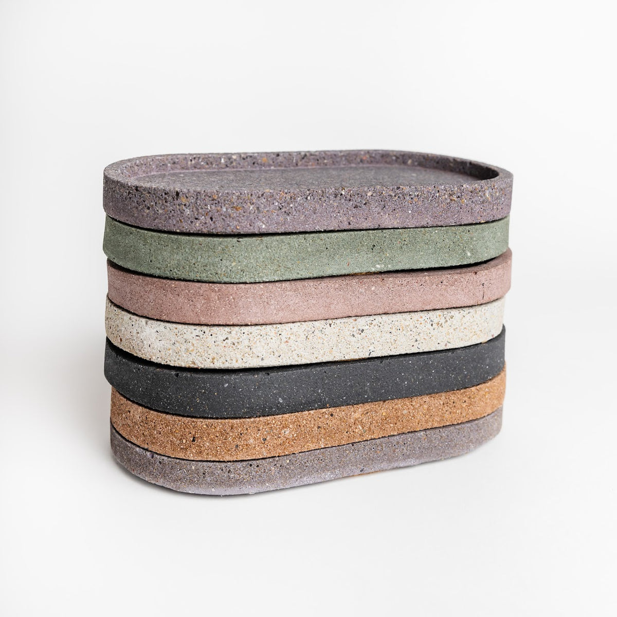 Concrete Oval Tray